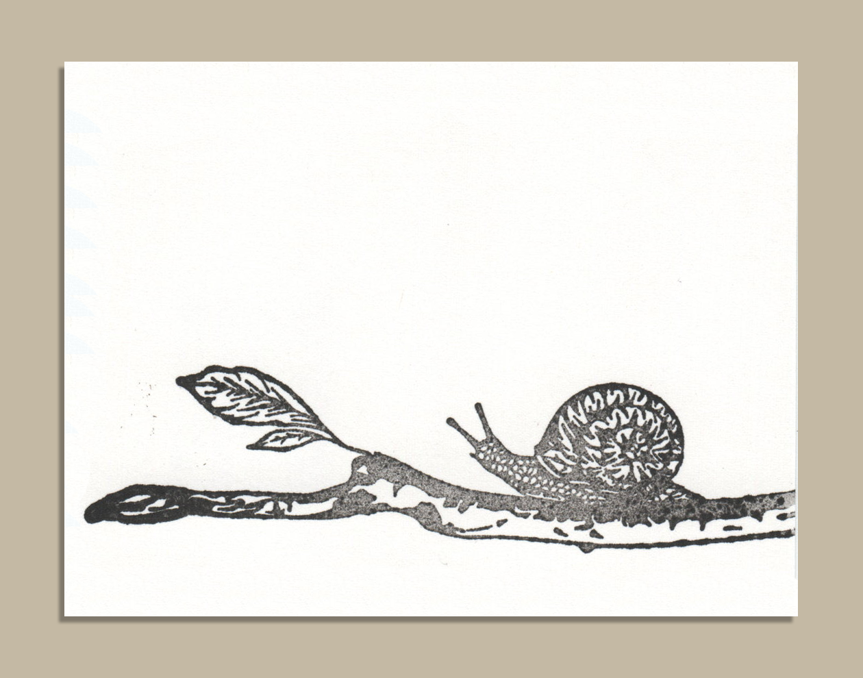 Mini Stamp Card Snail3