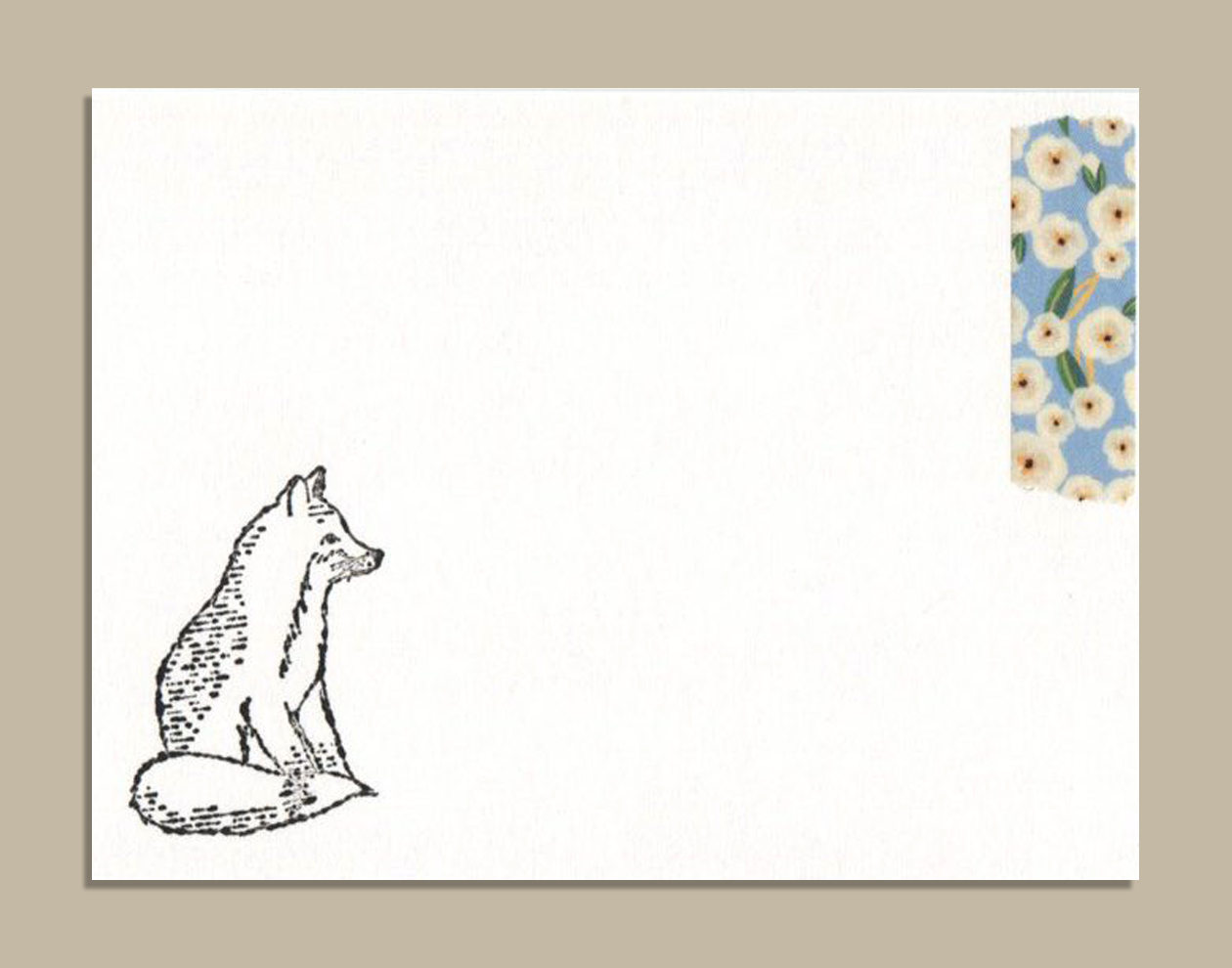 Mini Stamp Card Fox Mini Stamp Card Fox